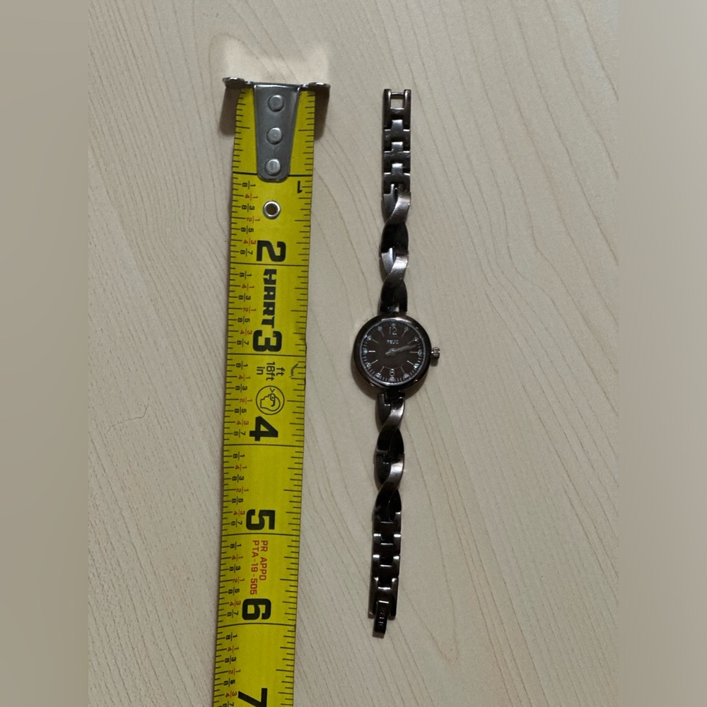 Vintage Brown Tone Metal Relic Watch, Working